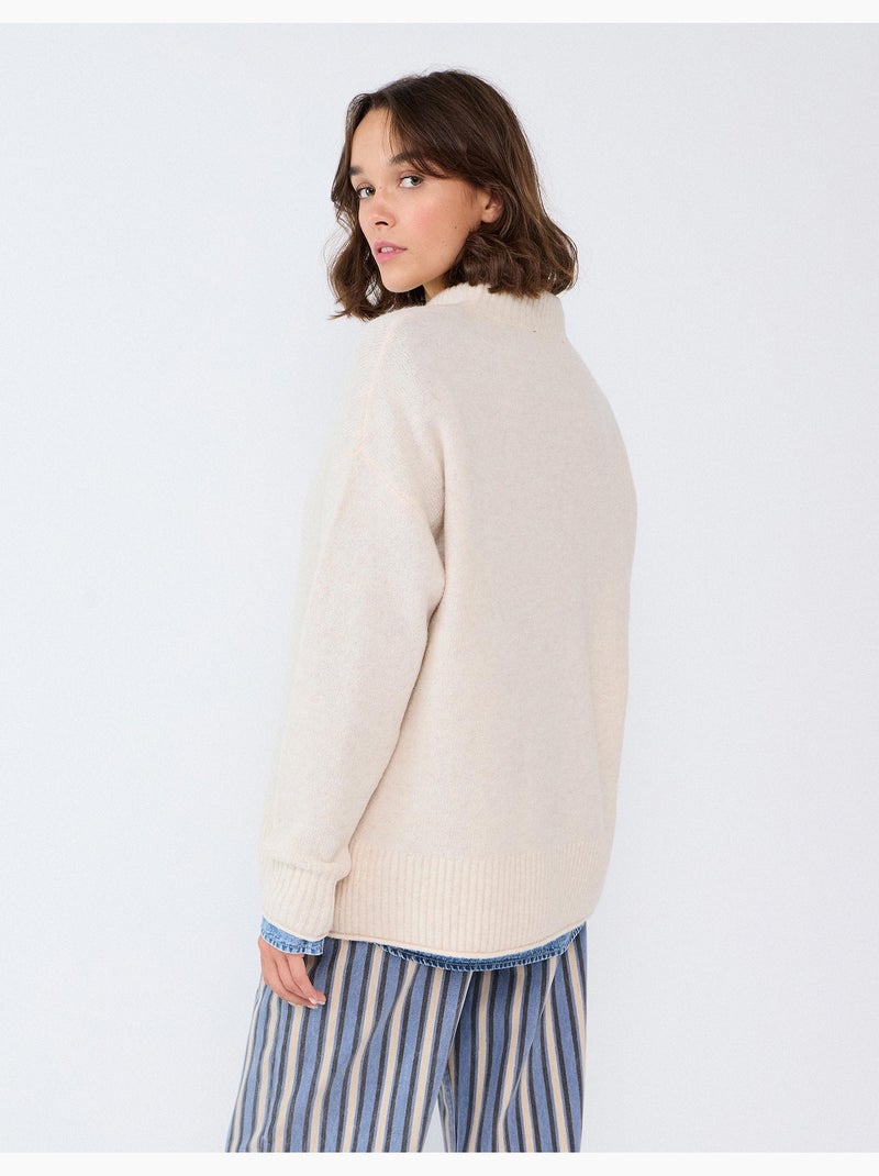 Maglione in misto lana e alpaca, mo fashion Beige - Kiabi