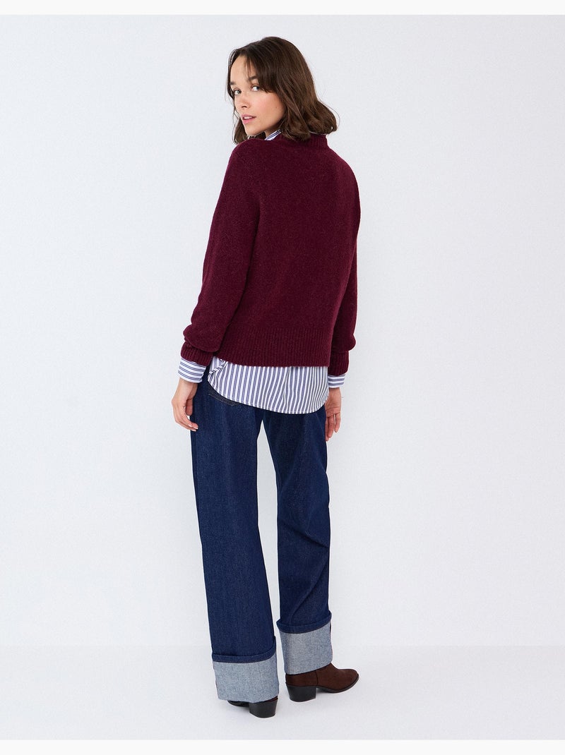 Maglione in misto lana e alpaca, mo fashion Viola - Kiabi