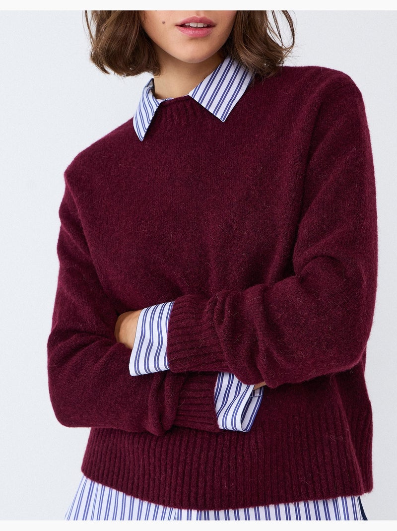 Maglione in misto lana e alpaca, mo fashion Viola - Kiabi