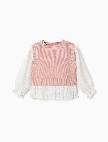 Maglione in misto maglia e cotone