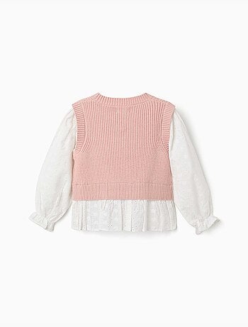 Maglione in misto maglia e cotone