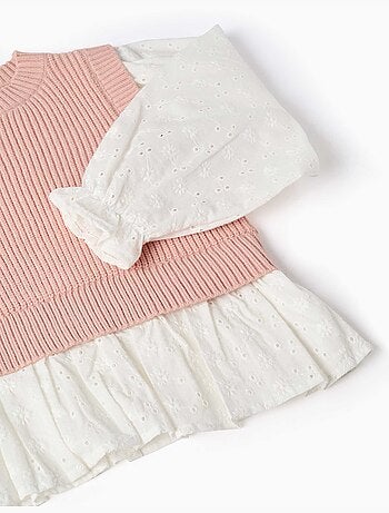 Maglione in misto maglia e cotone