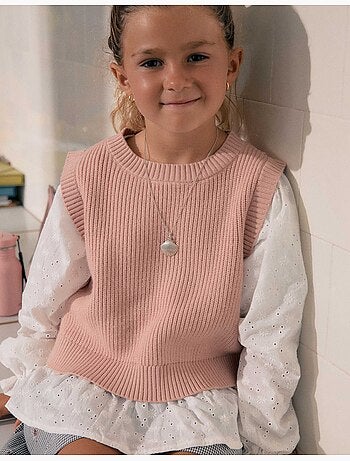 Maglione in misto maglia e cotone