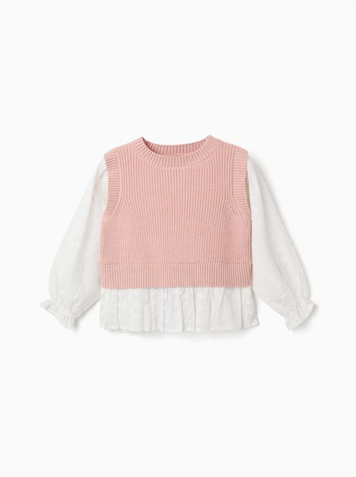 Maglione in misto maglia e cotone - Kiabi Maglione in misto maglia e cotone - Kiabi