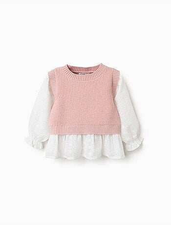Maglione in misto maglia e cotone