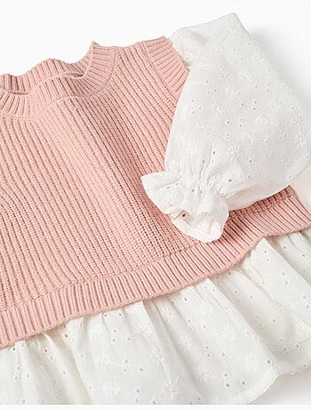 Maglione in misto maglia e cotone