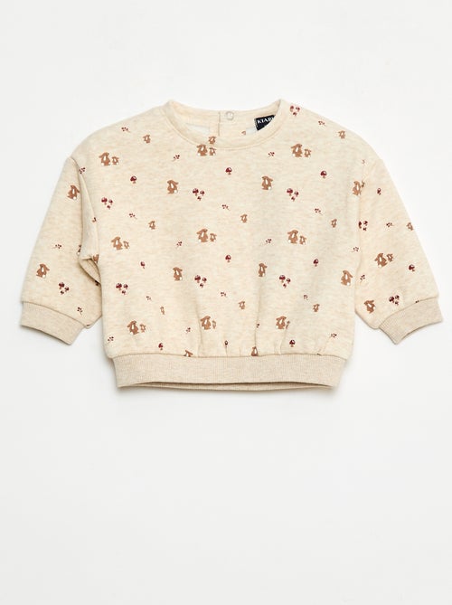 Maglione in pile con motivo - Kiabi