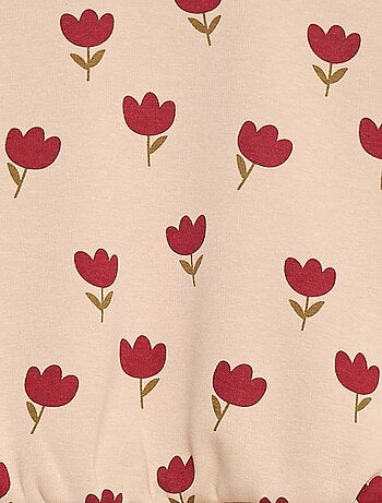 Maglione in pile con motivo