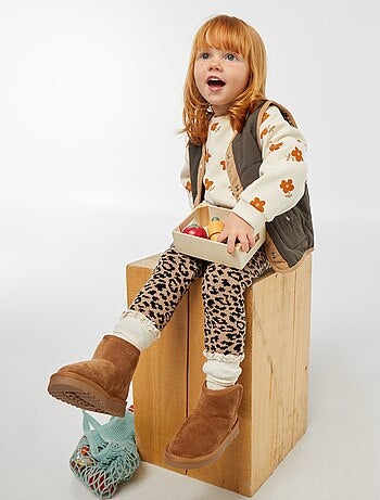 Maglione in pile con motivo