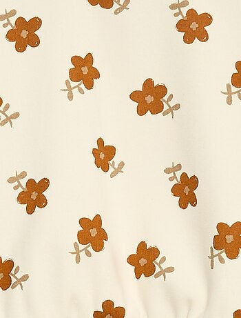 Maglione in pile con motivo