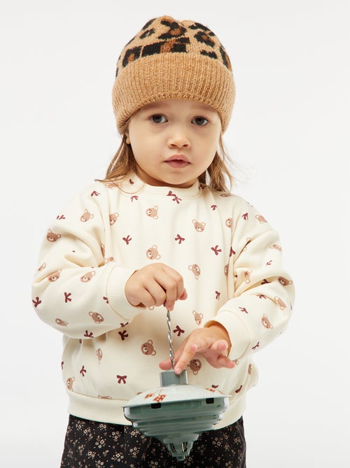 Maglione in pile con motivo - Kiabi