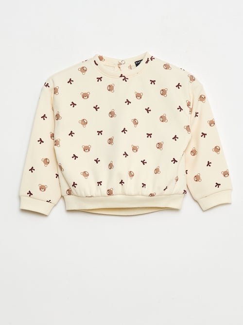 Maglione in pile con motivo - Kiabi