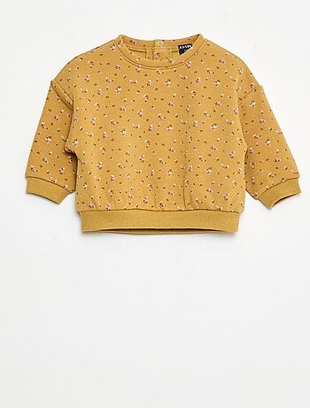 Maglione in pile con motivo