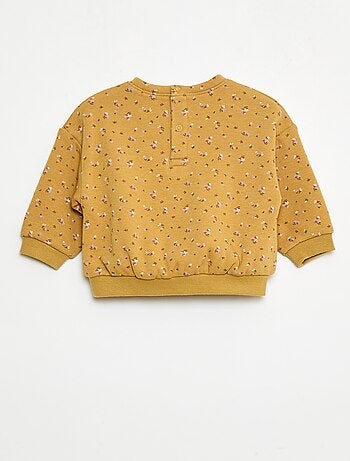 Maglione in pile con motivo