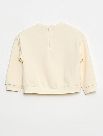 Maglione in pile con motivo