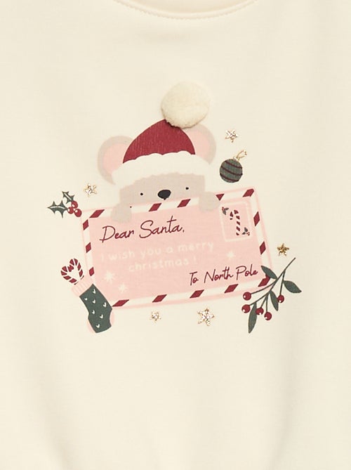 Maglione in pile con motivo natalizio - Kiabi