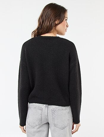 Maglione in tessuto morbido con scollo rotondo