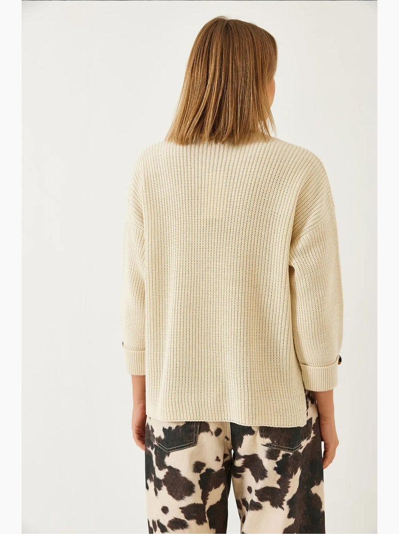 Maglione islandese lucci Beige argilla - Kiabi