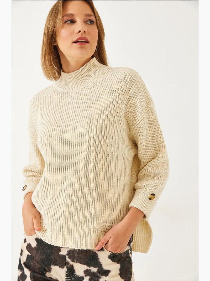 Maglione islandese lucci Beige argilla - Kiabi