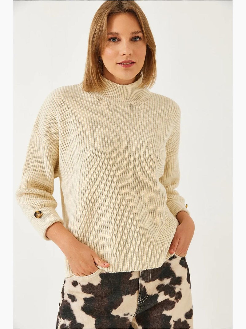 Maglione islandese lucci Beige argilla - Kiabi