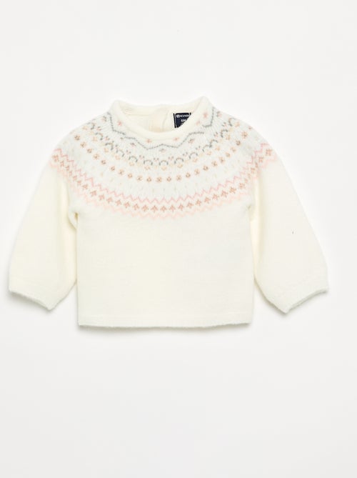 Maglione jacquard a maglia grossa - Kiabi