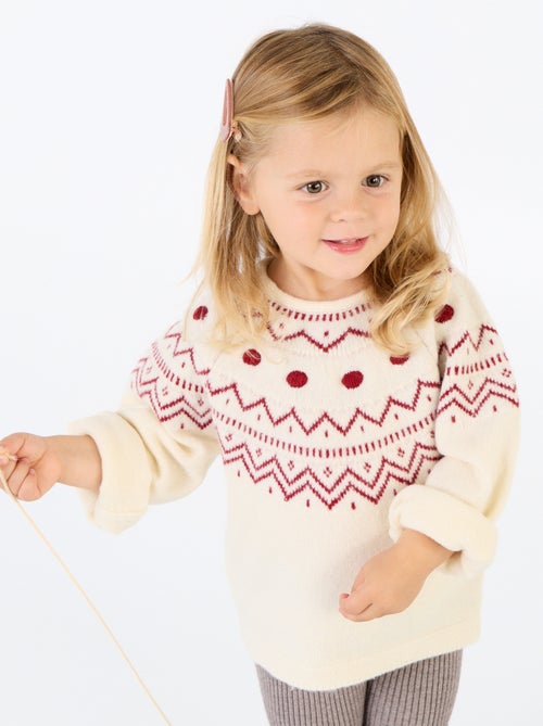 Maglione jacquard a maglia grossa - Kiabi