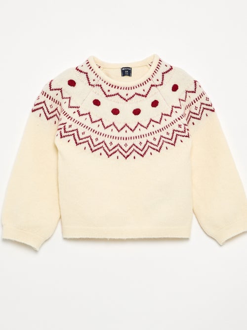 Maglione jacquard a maglia grossa - Kiabi