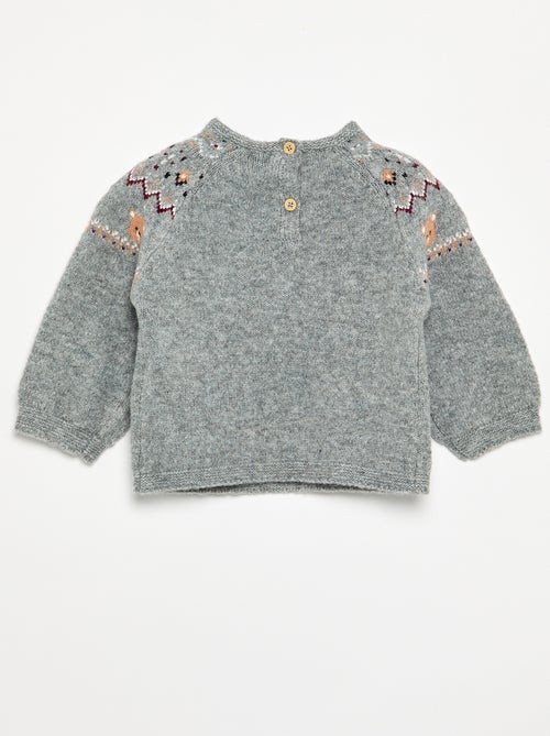 Maglione jacquard a maglia grossa - Kiabi