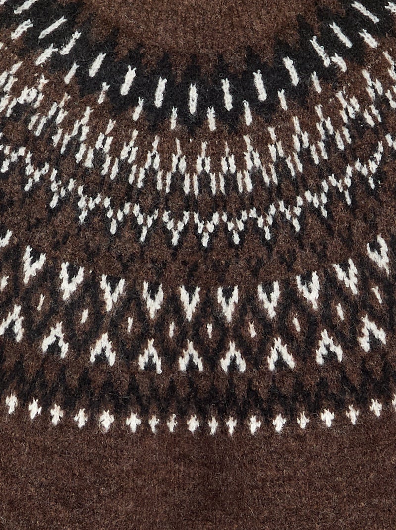 Maglione jacquard da bambino - Natale Marrone - Kiabi