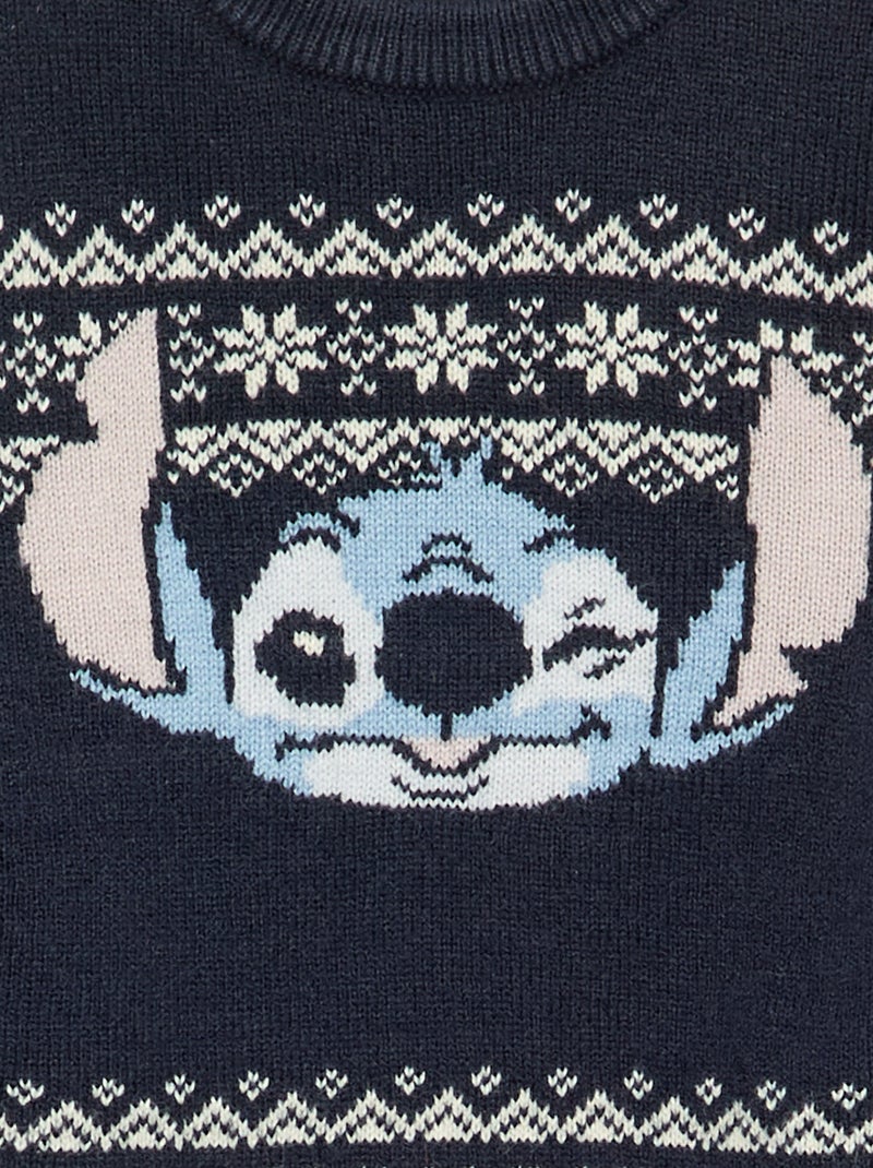 Maglione jacquard 'Disney' 'Stitch' Blu - Kiabi