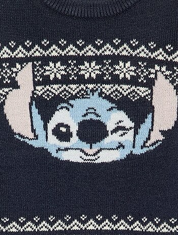 Maglione jacquard "Disney" "Stitch" "Natale