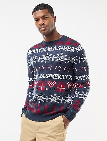 Maglione jacquard girocollo Natale