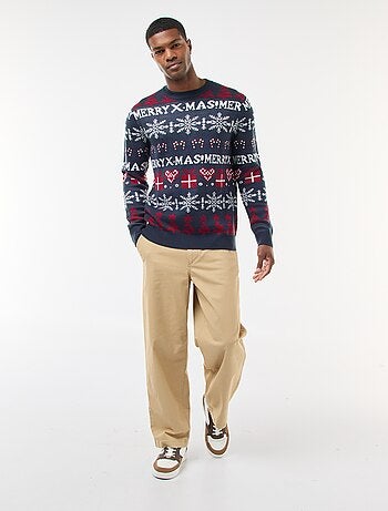Maglione jacquard girocollo Natale