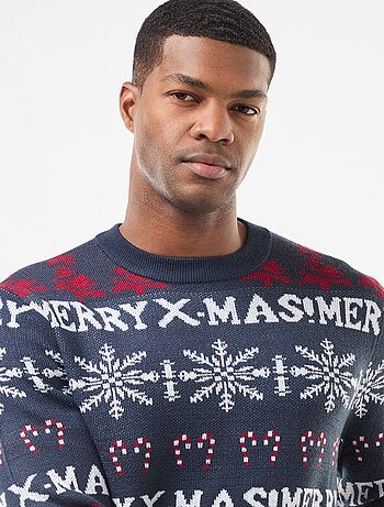 Maglione jacquard girocollo Natale