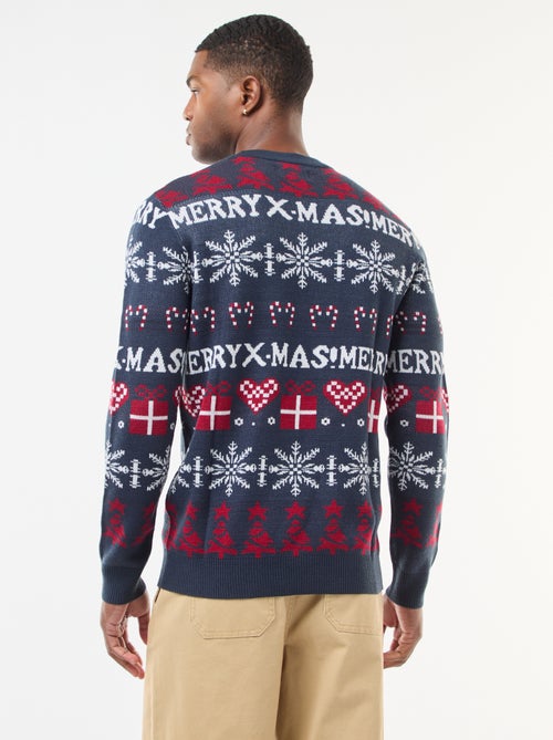 Maglione jacquard girocollo Natale - Kiabi