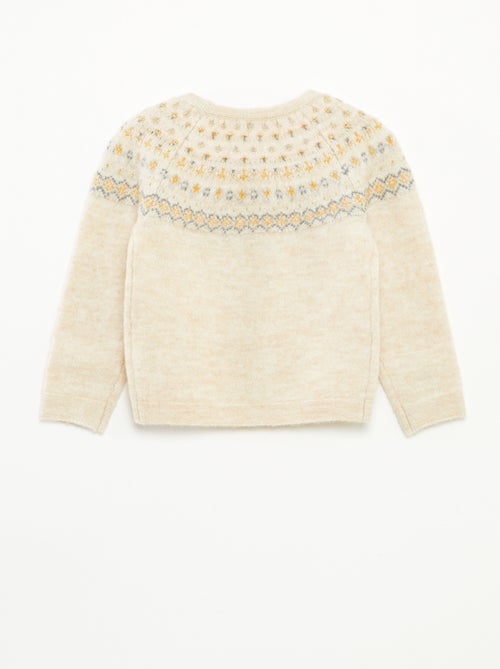 Maglione jacquard in maglia fluffy - Kiabi