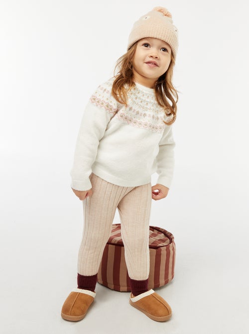 Maglione jacquard in maglia fluffy - Kiabi