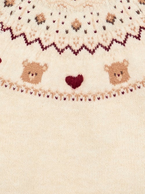 Maglione jacquard natalizio in maglia grossa - Kiabi