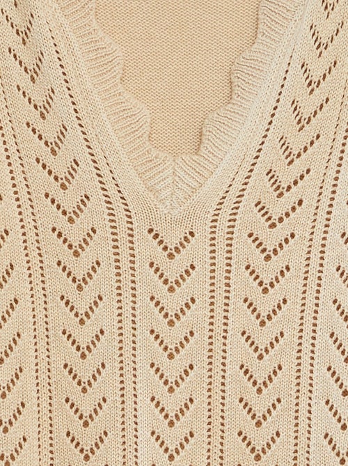 Maglione lavorato a maglia a maniche corte con scollo a V 'JDY' - Kiabi