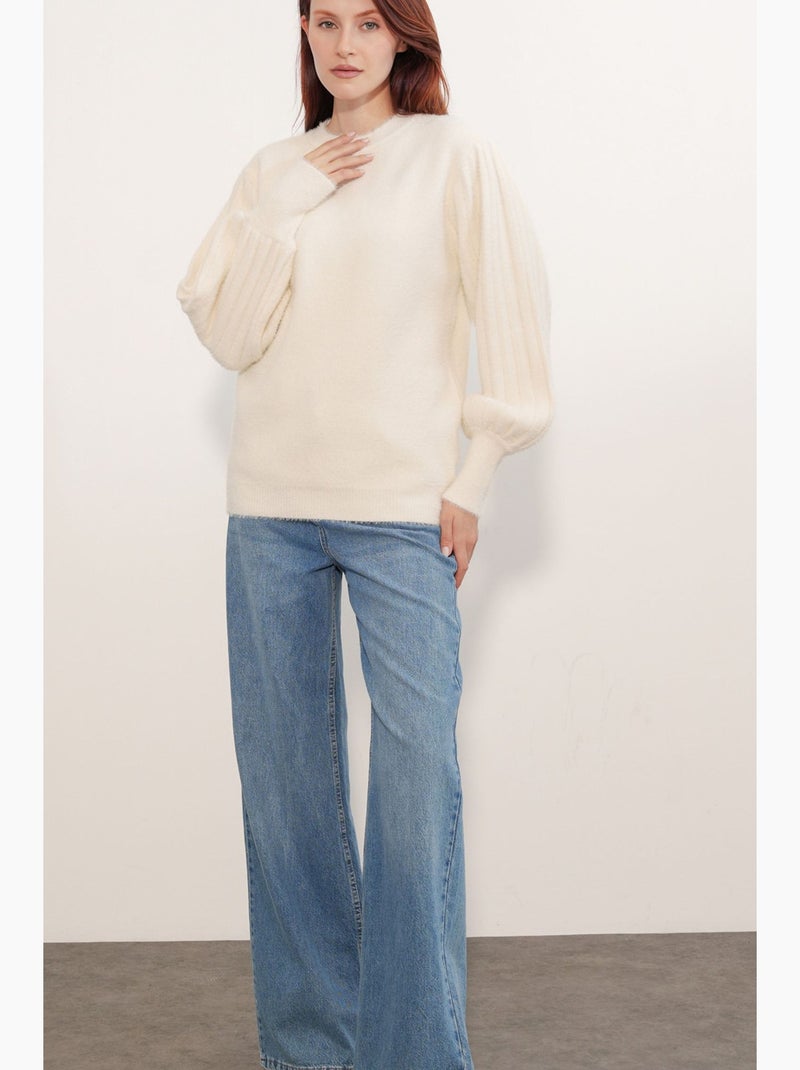 Maglione lavorato a maglia bdart Crema - Kiabi