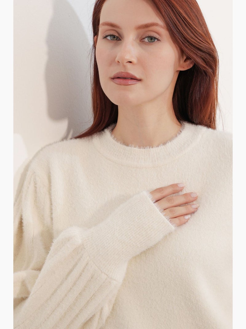 Maglione lavorato a maglia bdart Crema - Kiabi