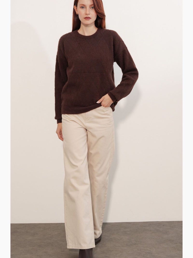 Maglione lavorato a maglia bdart Marrone cioccolato - Kiabi