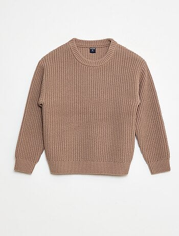 Maglione in maglia con motivo color block