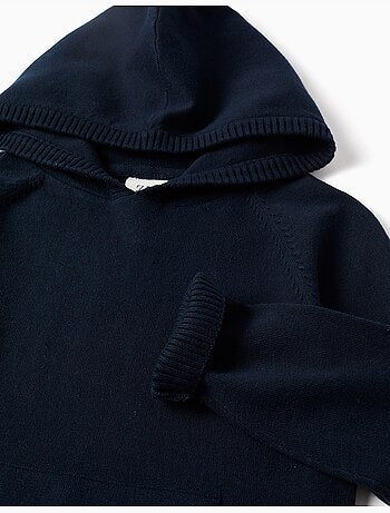 Maglione lavorato a maglia con cappuccio B&S
