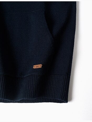 Maglione lavorato a maglia con cappuccio B&S