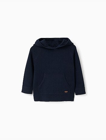 Maglione lavorato a maglia con cappuccio B&S