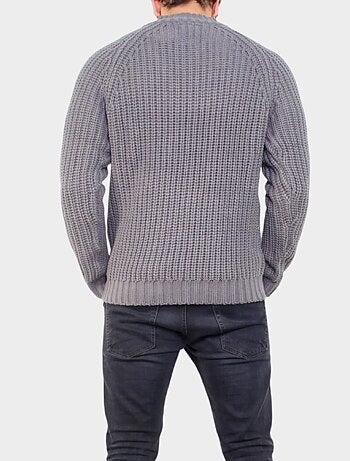 Maglione lavorato a maglia con collo alto