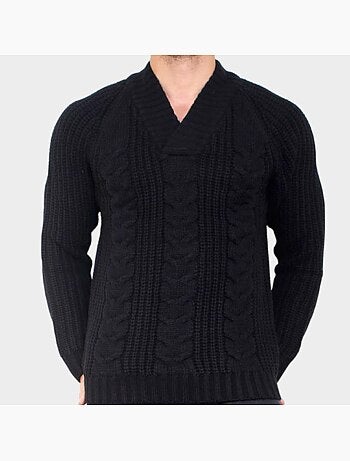 Maglione lavorato a maglia con collo alto