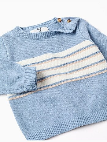 Maglione lavorato a maglia con righe