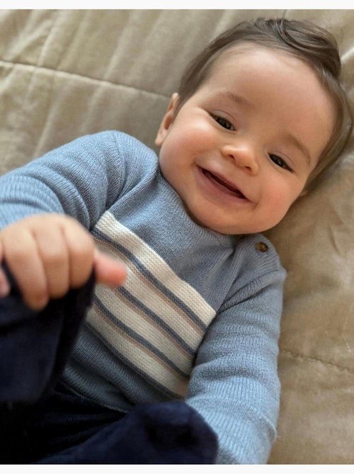 Maglione lavorato a maglia con righe - Kiabi